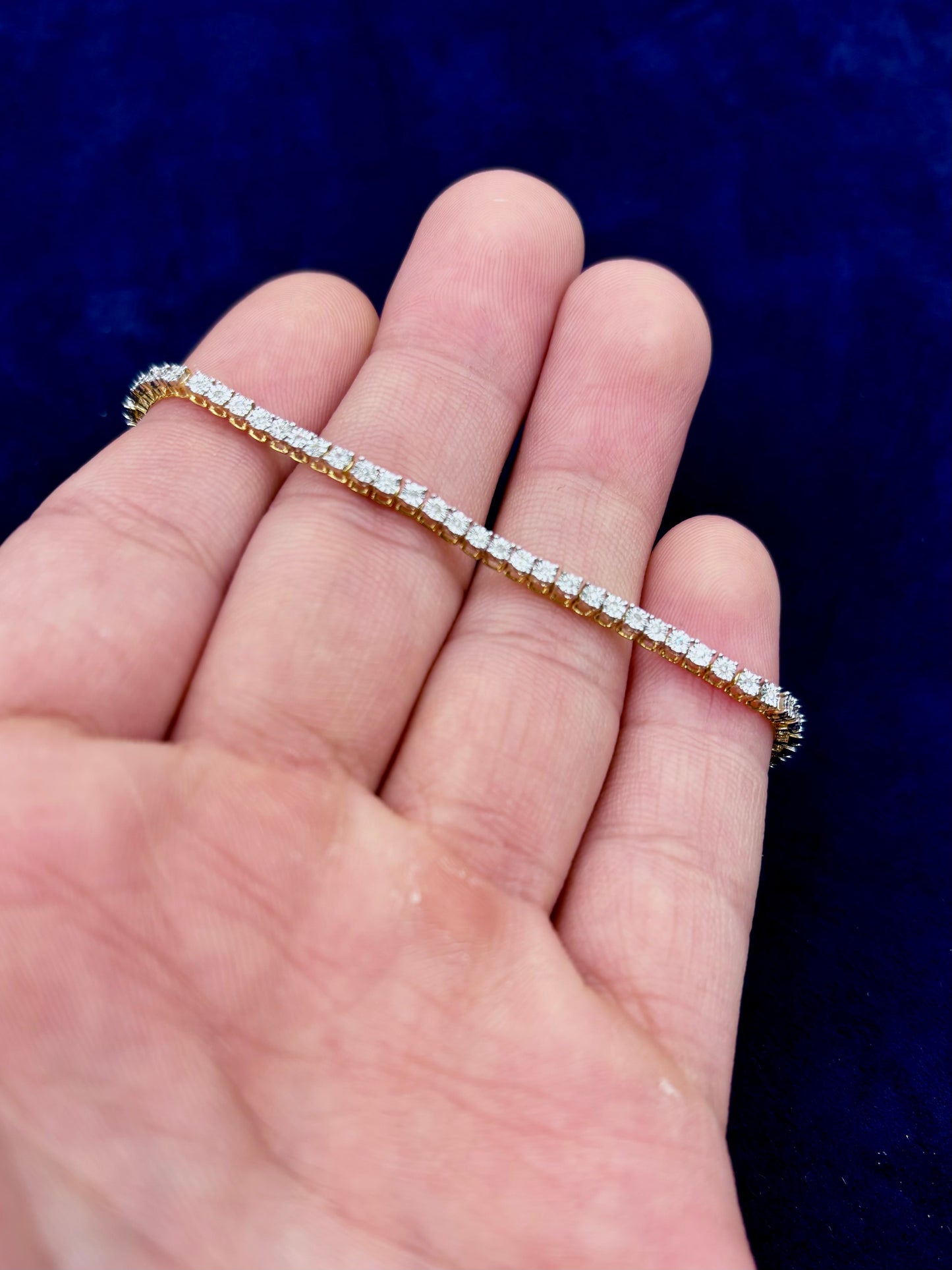 10k 2mm Diamond Dream Bracelet