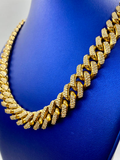 14k Jumbo Diamond Cuban Chain 16mm