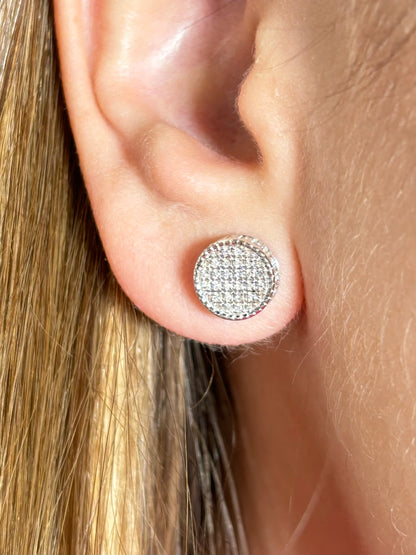 10K Thick Round Earrings