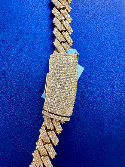 14k Jumbo Diamond Cuban Chain 11mm