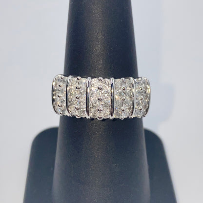 10K Cluster Diamond Ring