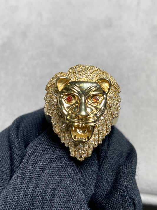 10K Lion Ring