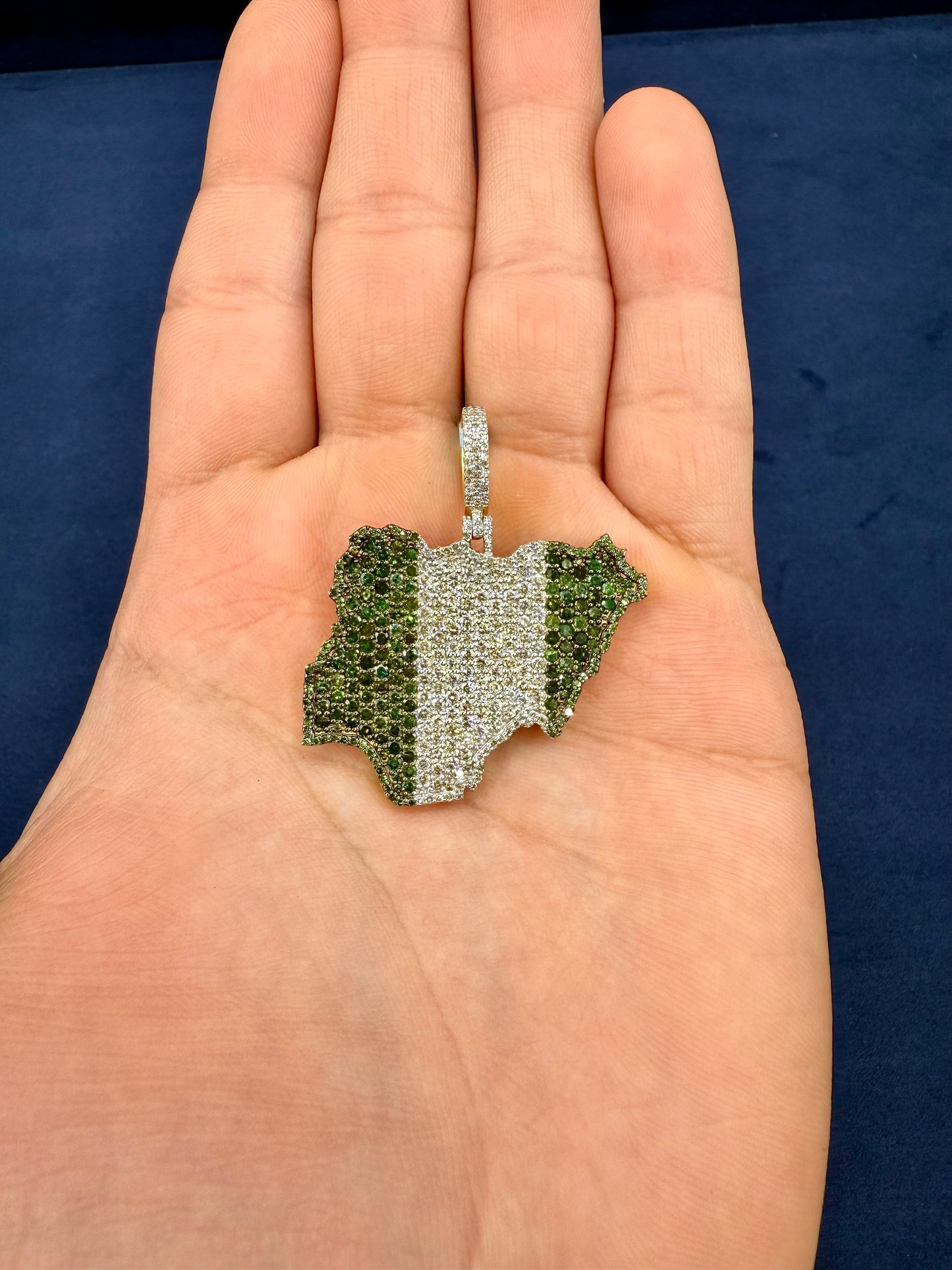 14k Country of Nigeria Pendant