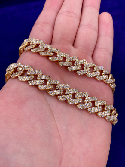 10k 13mm Gold Cuban Chain 22”