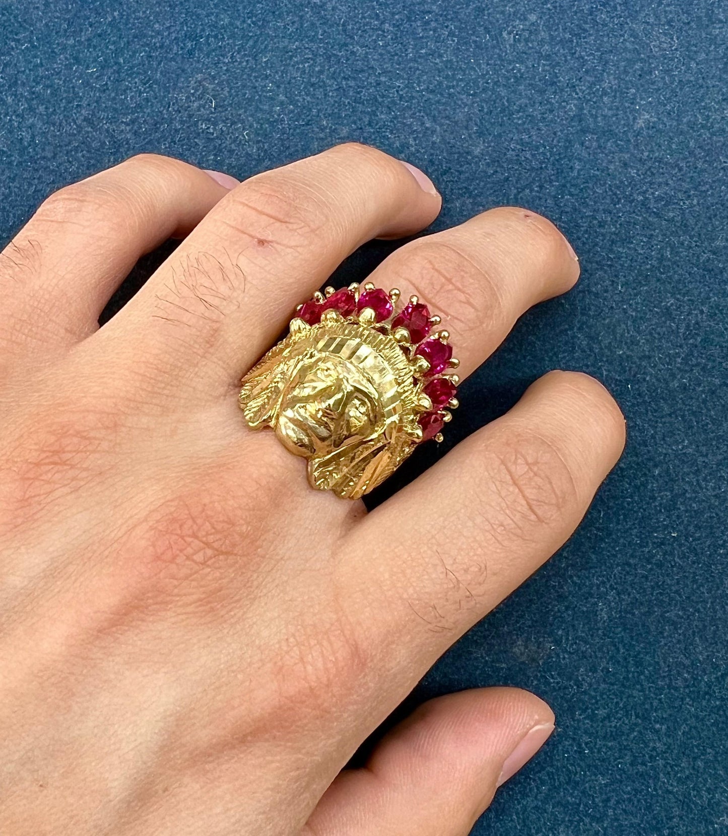 10k Vintage Native American Ring