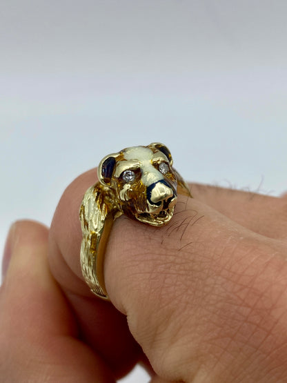 10k Bear Ring Band