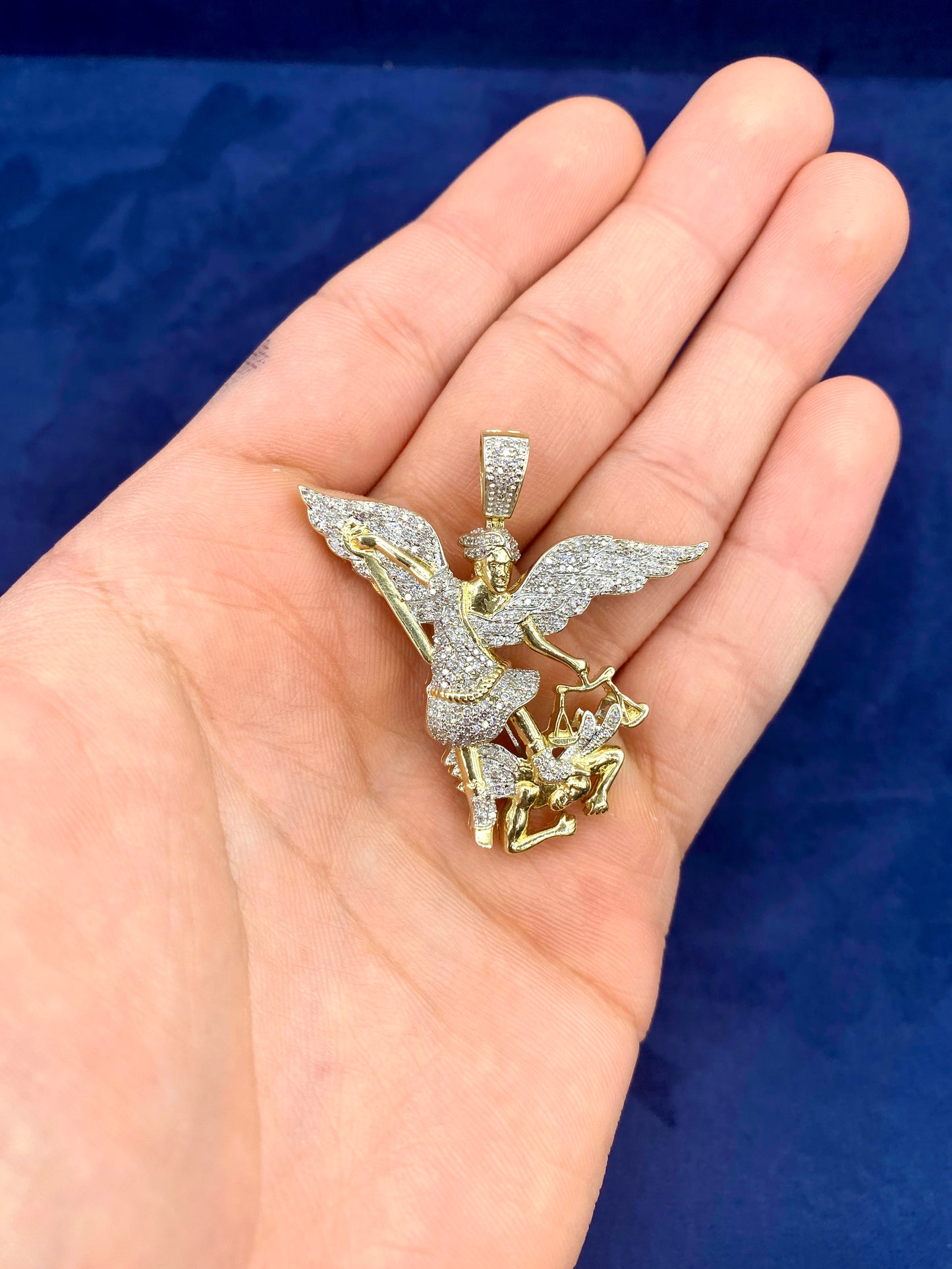 10K Saint Michael Archangel Pendant