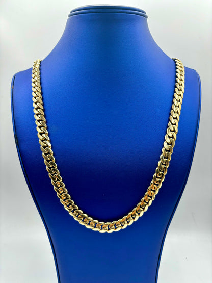 14K Cuban Link Chain 10M 24'