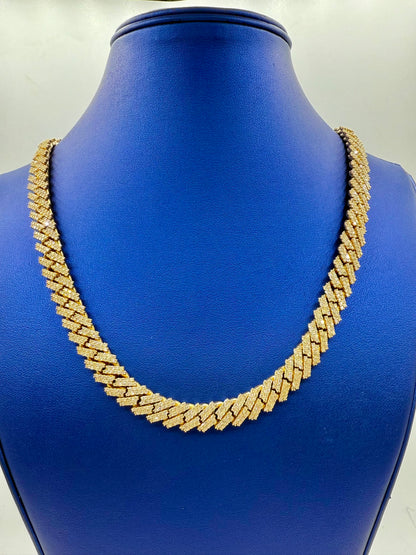 14k Jumbo Diamond Cuban Chain 11mm