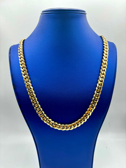 14K Cuban Link Chain 10.3mm 24"