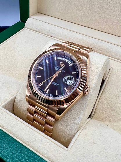 18K Rolex Day-Date Presidential 41mm Rose Gold