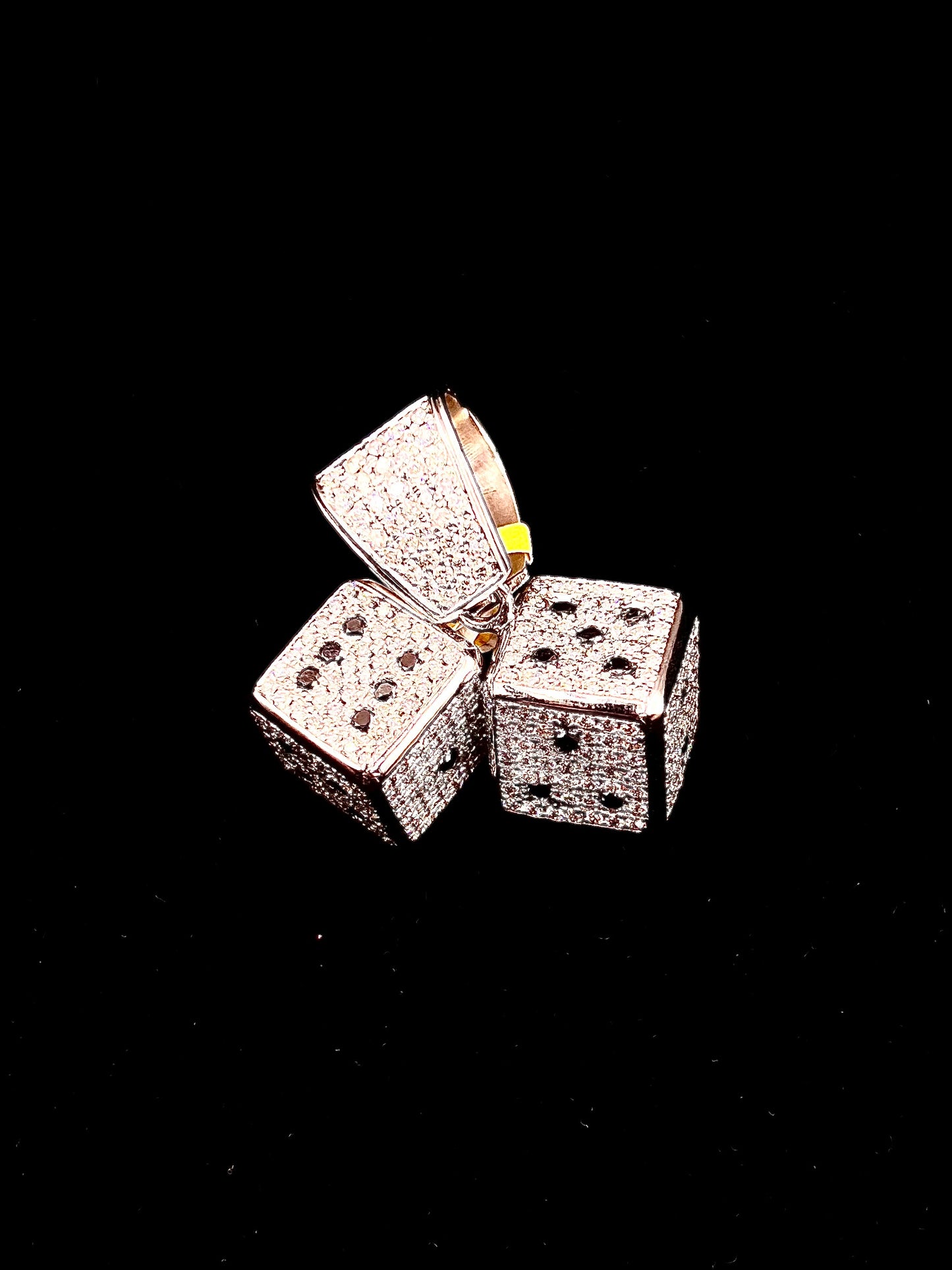 14k Double Dice Pendant