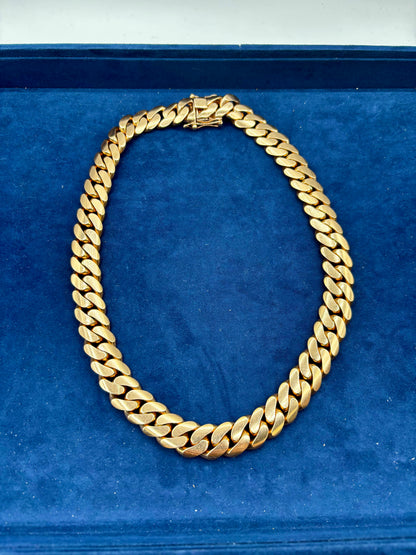 14K Rose Gold Cuban Chain 16.5MM 22"