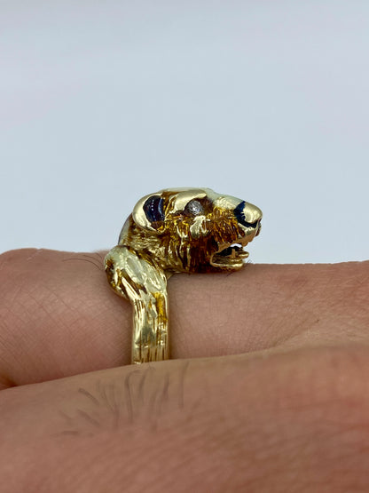 10k Bear Ring Band