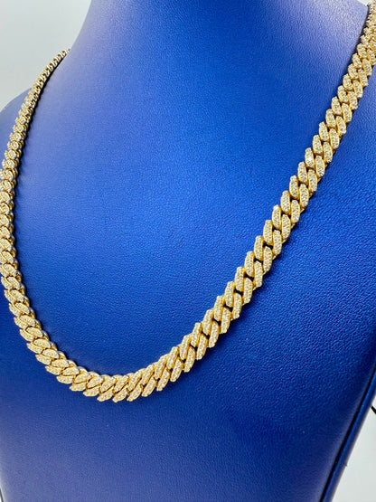14K 7.8M DIAMOND CUBAN LINK CHAIN