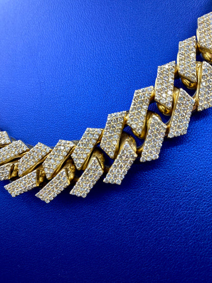 14k Jumbo Diamond Cuban Chain 18.5mm