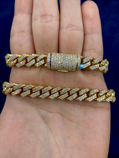 14k Jumbo Diamond Cuban Chain 10mm