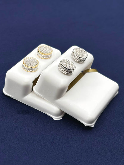 10K Thick Round Earrings
