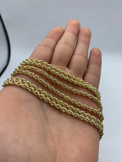 14k Gold Rope Chain 3.6mm