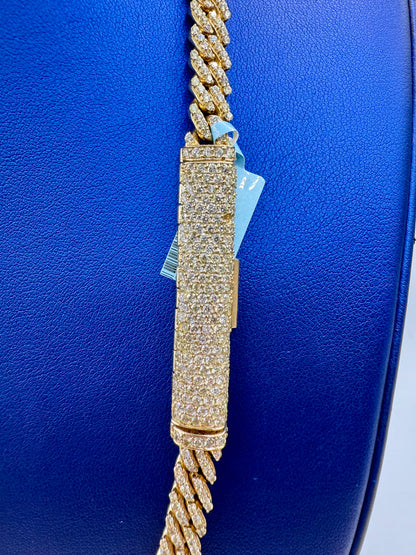 14K 7.8M DIAMOND CUBAN LINK CHAIN