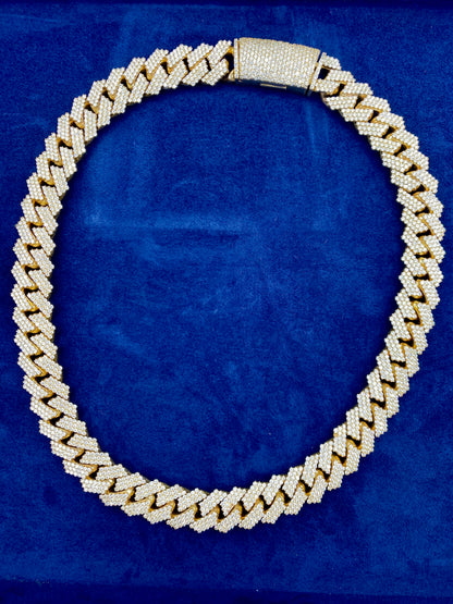 14k Jumbo Diamond Cuban Chain 17.4mm