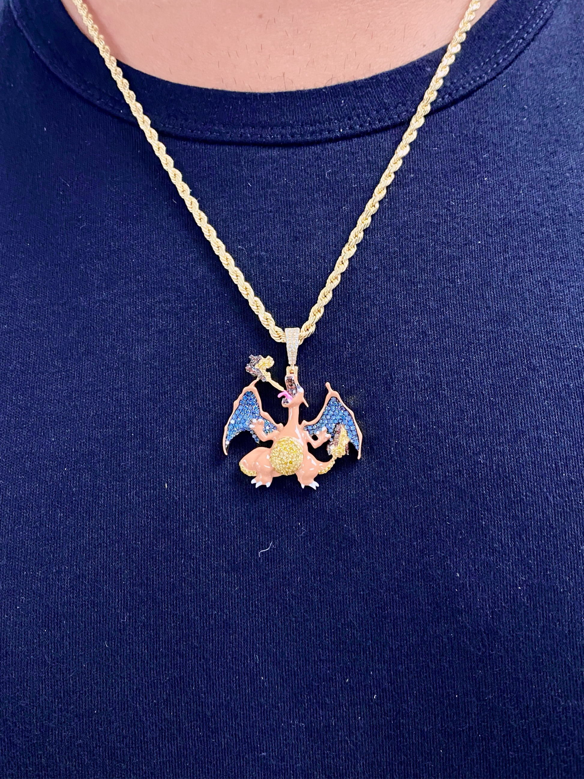 10k Charizard Pendant Jason's Jewelry Creations 10k Charizard Pendant Jason's Jewelry Creations
