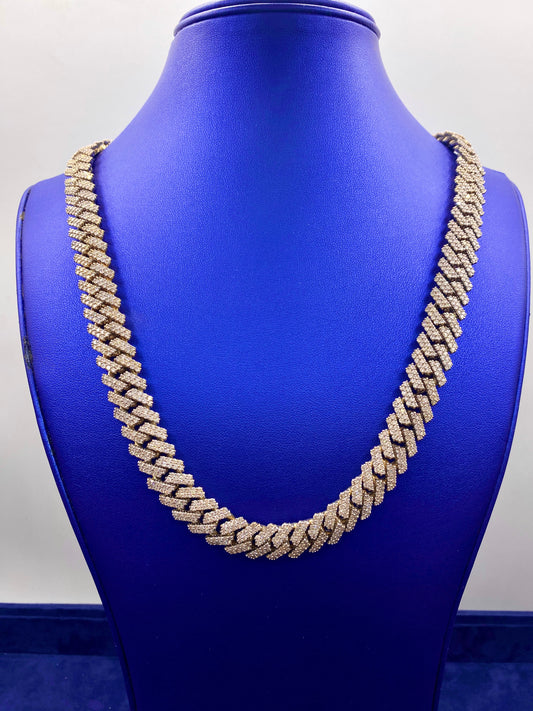 14k 13.5mm Gold Cuban Chain 22.5”