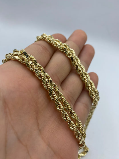 14k Gold Rope Chain 4.8mm