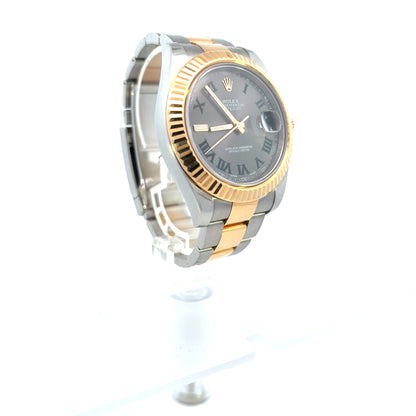 41mm Rolex DateJust Two-Tone Oyster Band Wimbledon Dial