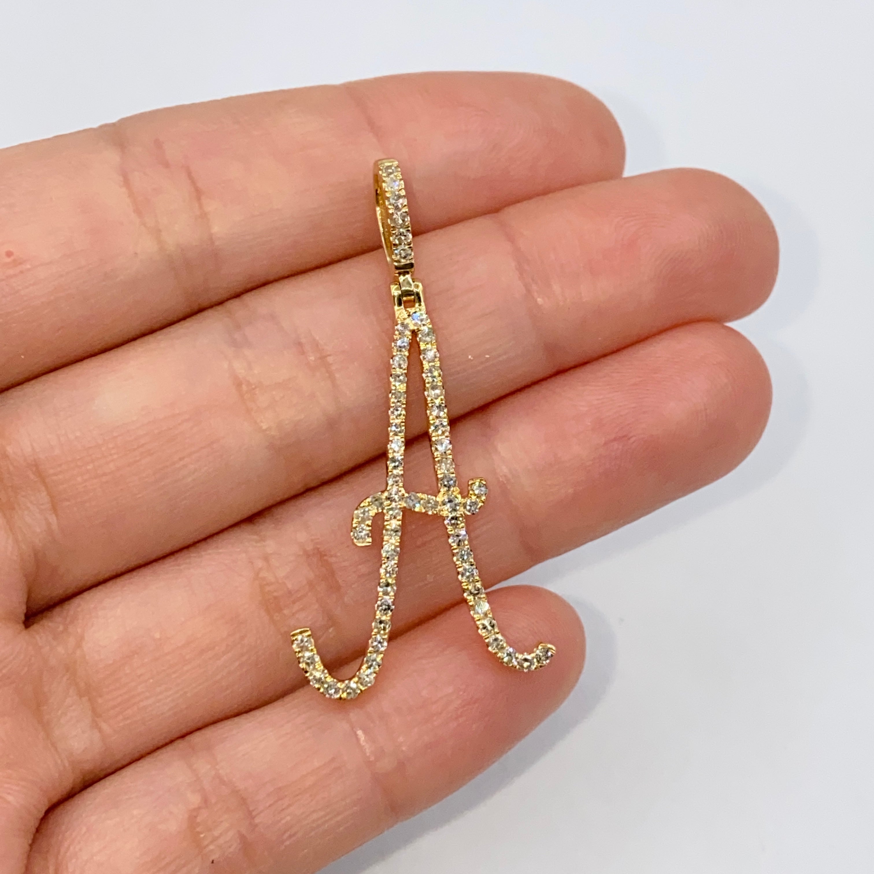 Alphabet diamond sale pendant designs