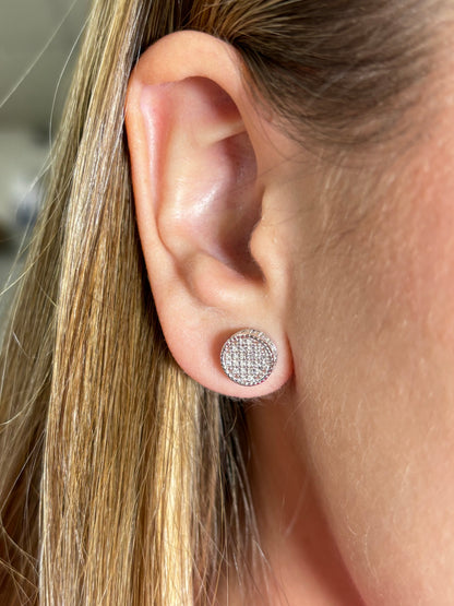 10K Thick Round Earrings