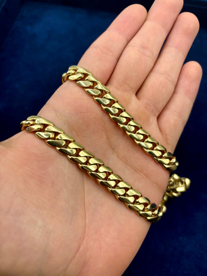 14K Cuban Link Chain 10.3mm 24"