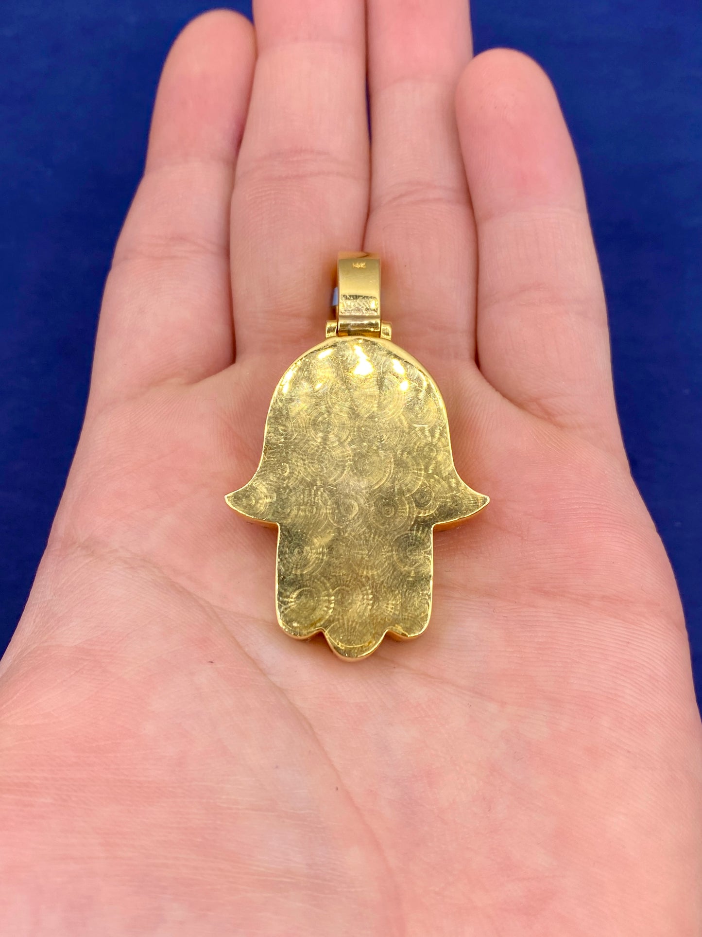 14k Royal Hamsa Pendant