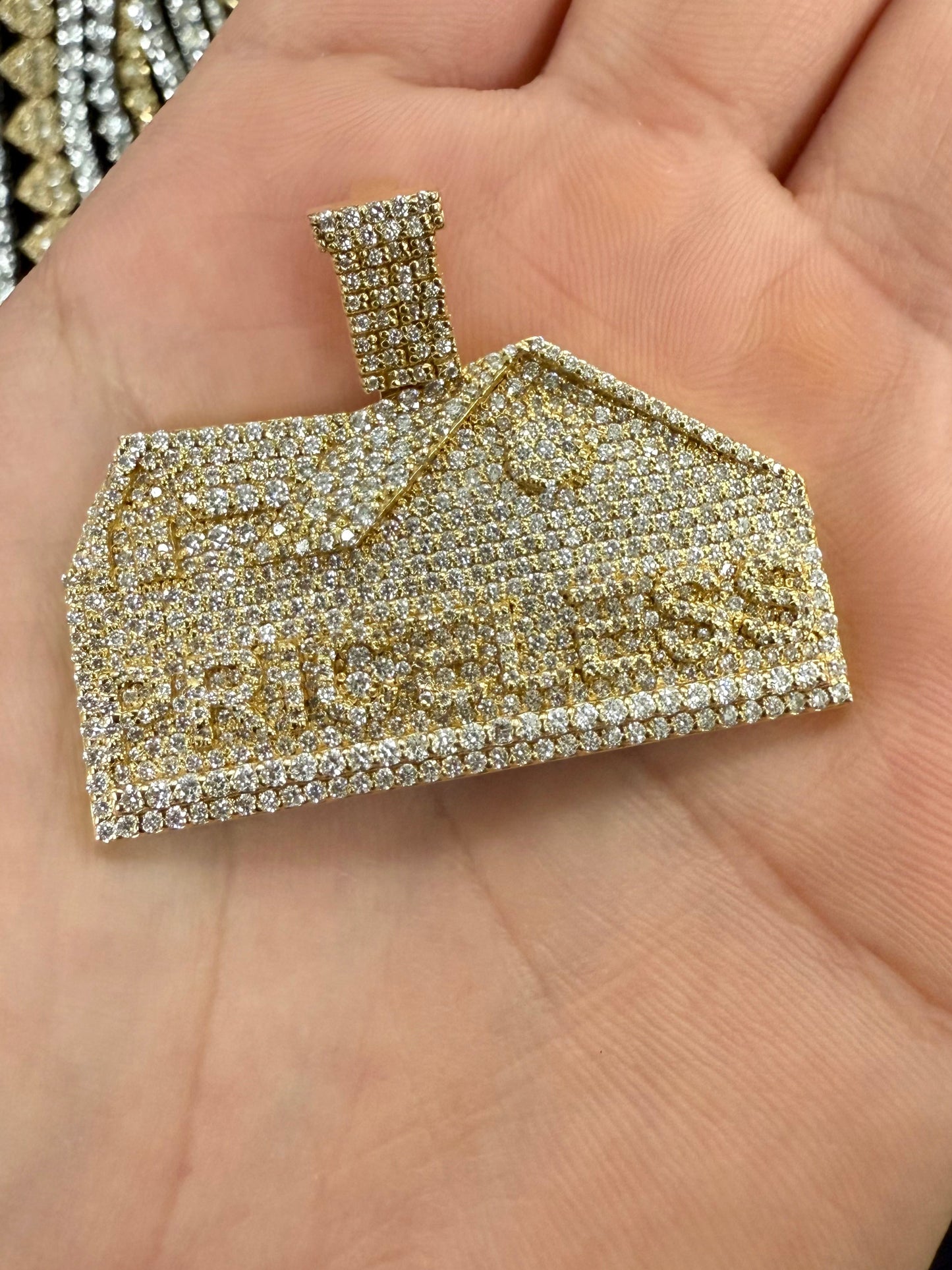 14K Custom Priceless Traphouse Pendant