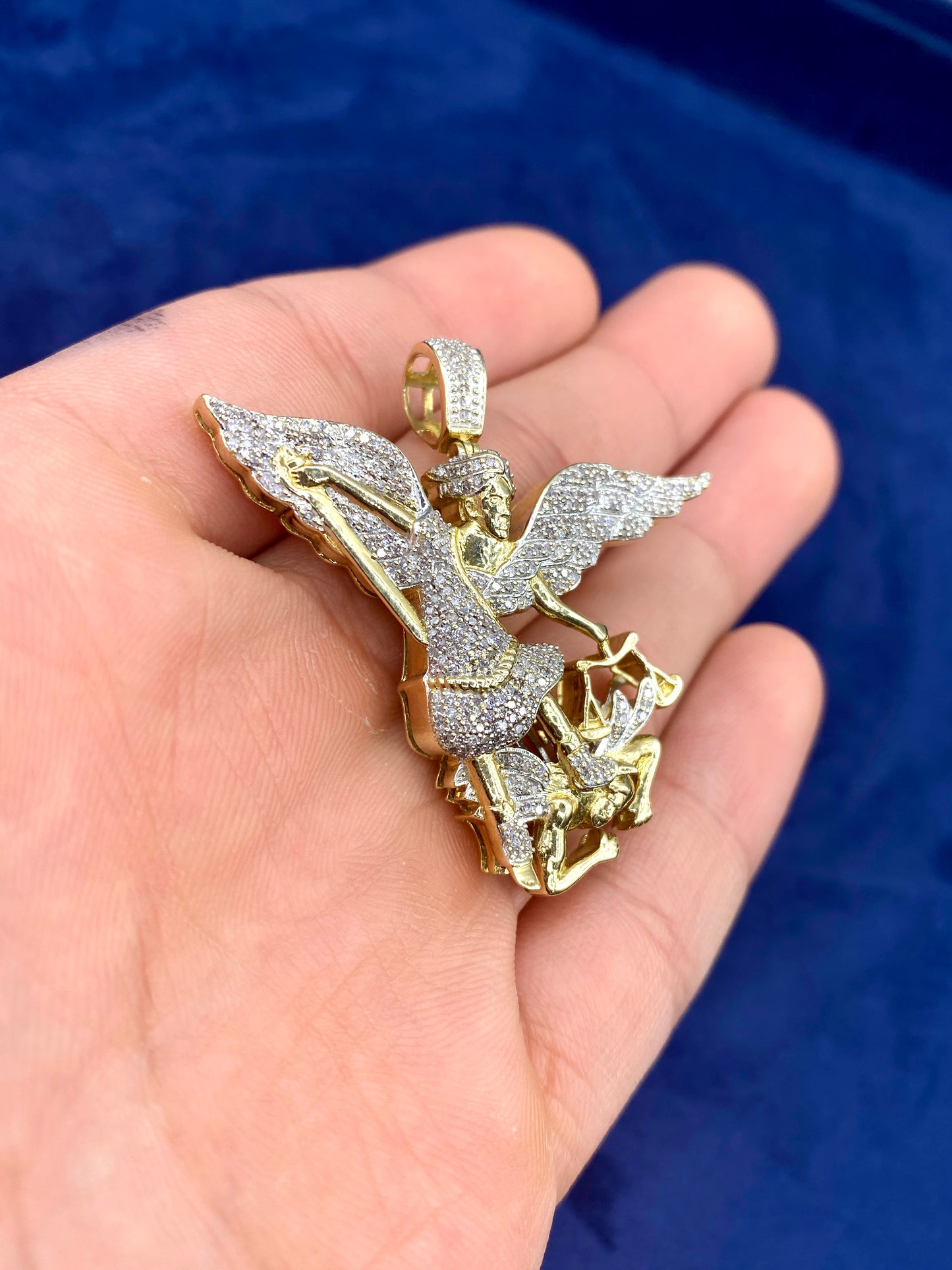 10K Saint Michael Archangel Pendant