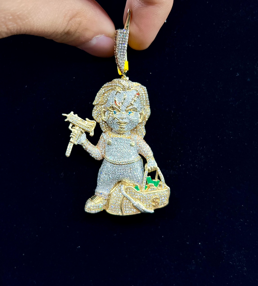 10k Custom Chucky Pendant