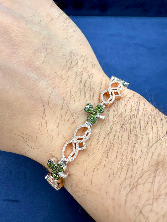 14k Lucky Clover Bracelet