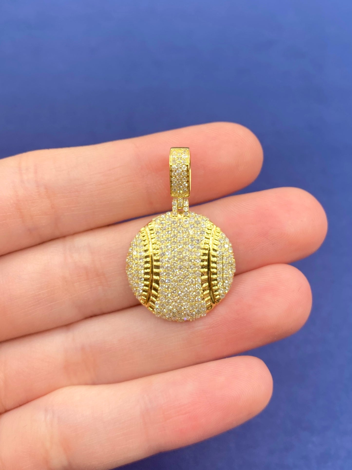 10k Baseball Custom Pendant