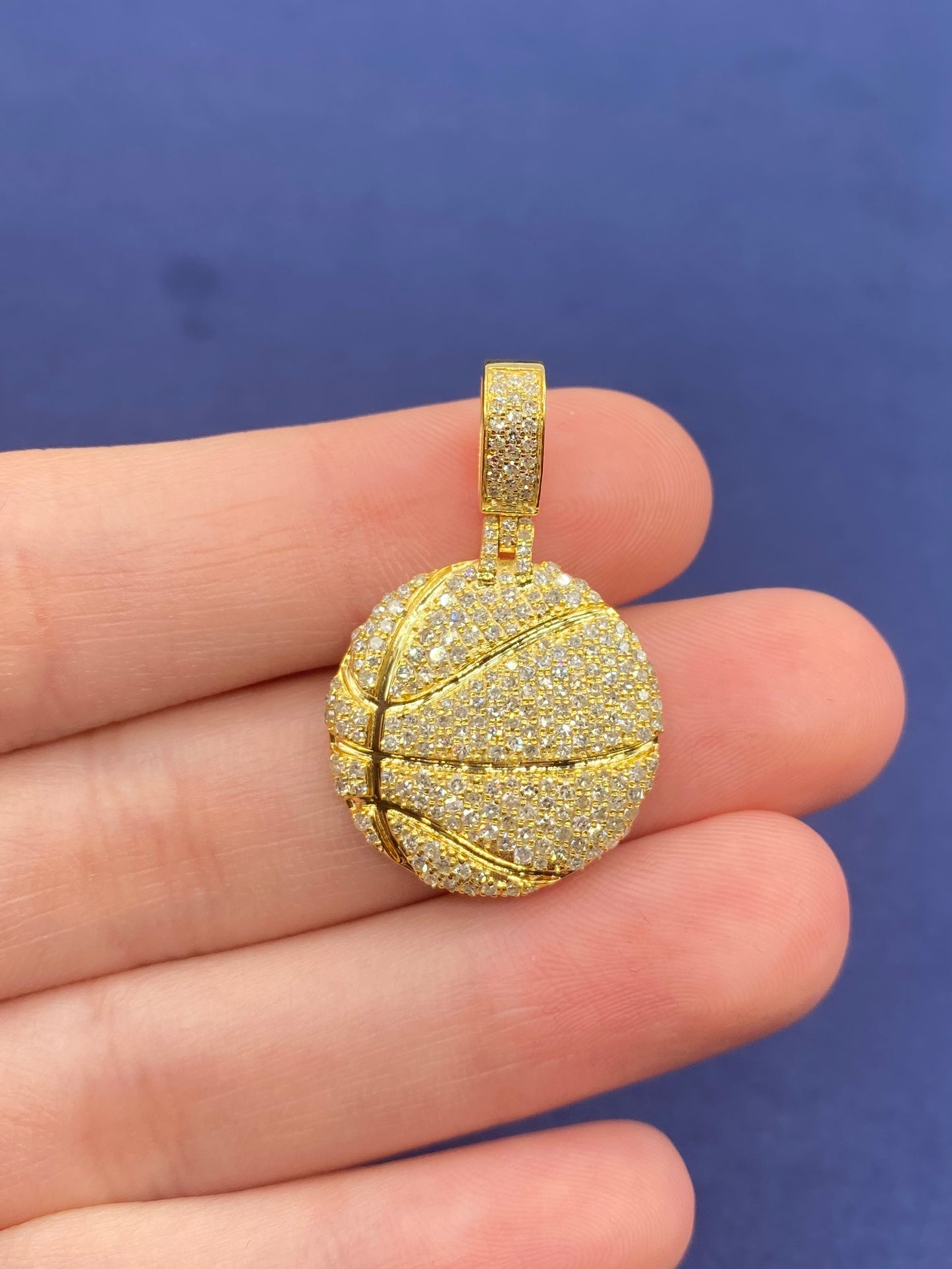 10K Basketball Custom Pendant