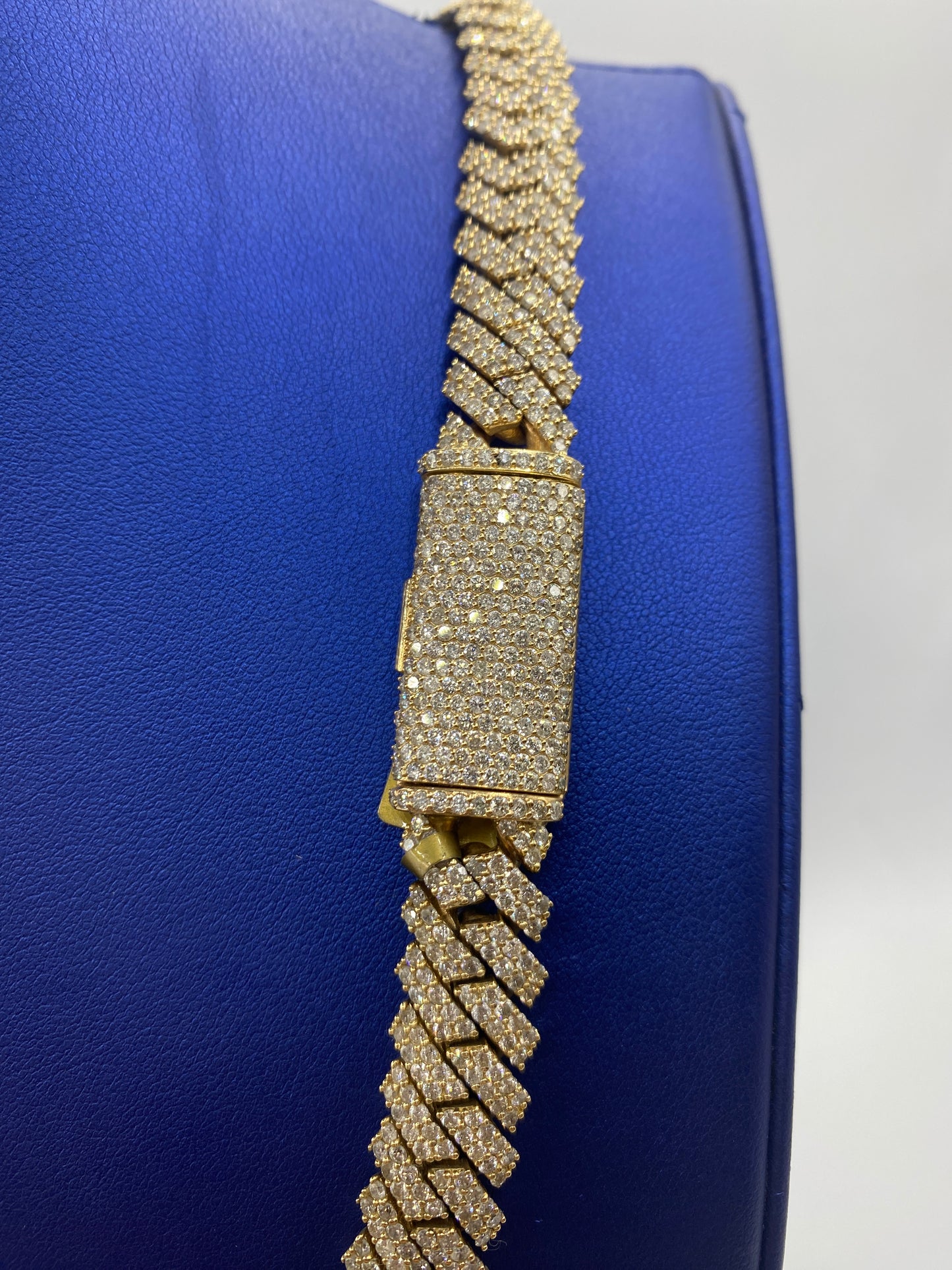 10K Diamond Gold Cuban link chain 12mm