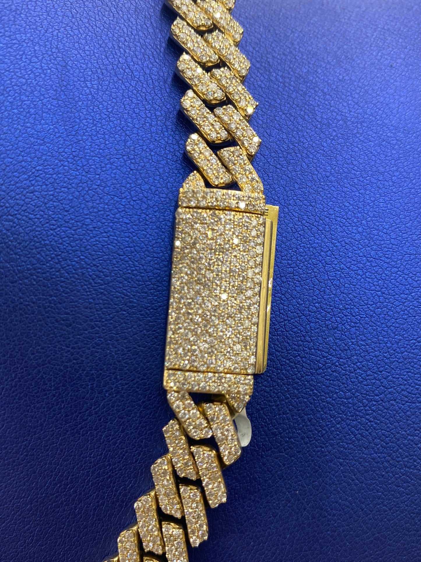 10K gold & diamonds cuban link 10mm