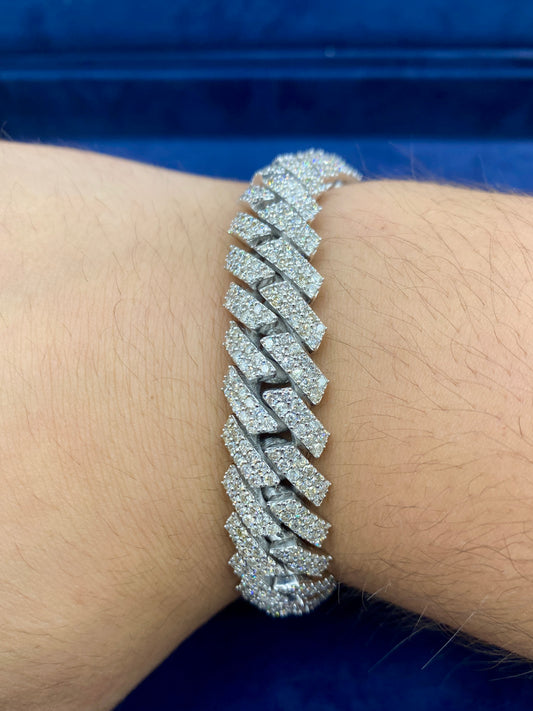 14K Gold & Diamond Cuban link 14.5mm