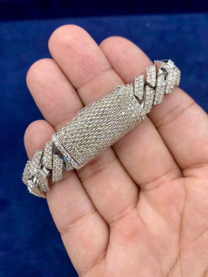 14K Gold & Diamond Cuban link 14.5mm
