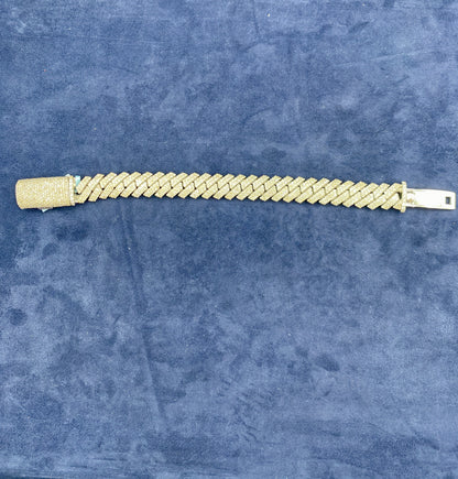 14K Gold & Diamond Cuban link 14.5mm