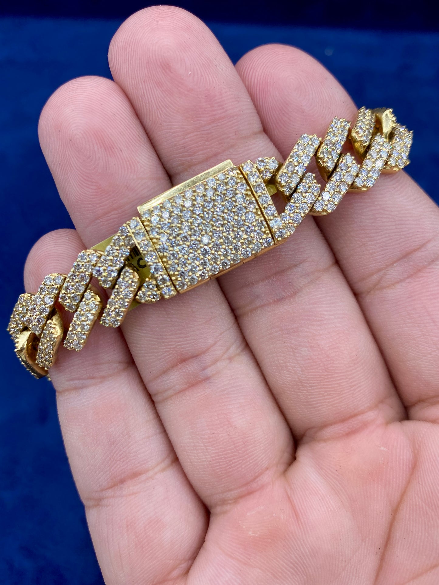 10K Gold and & Diamonds Cuban Link 12.5mm
