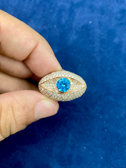 10k Lab Evil Eye Ring
