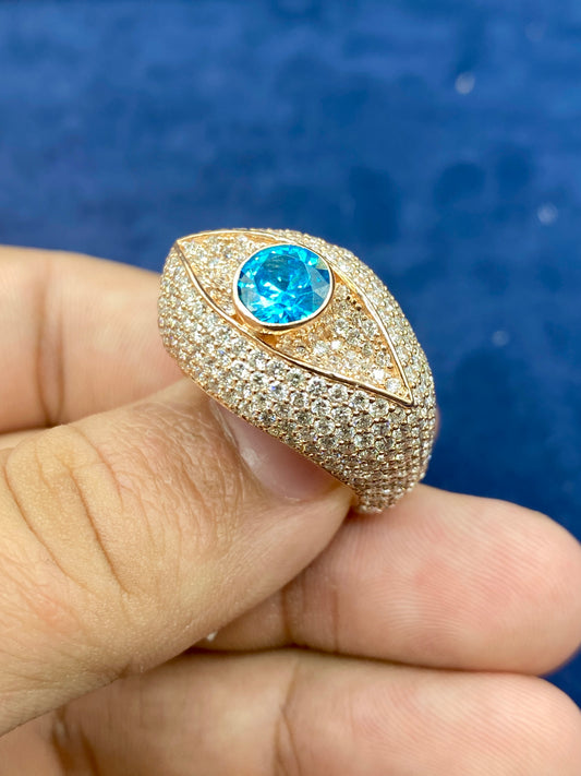 10k Lab Evil Eye Ring