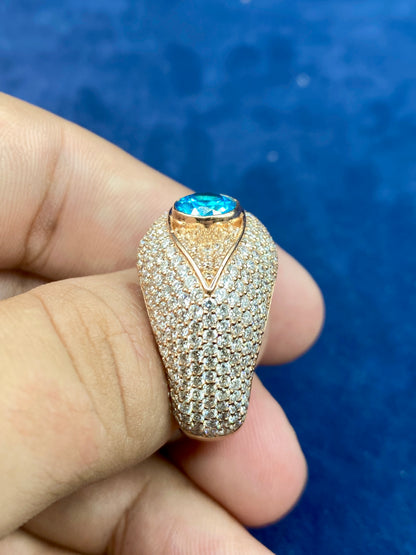10k Lab Evil Eye Ring