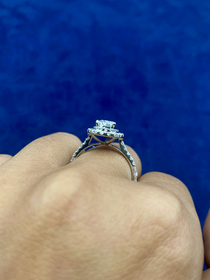 14k Pear Shape Lab Diamond Engagement RIng