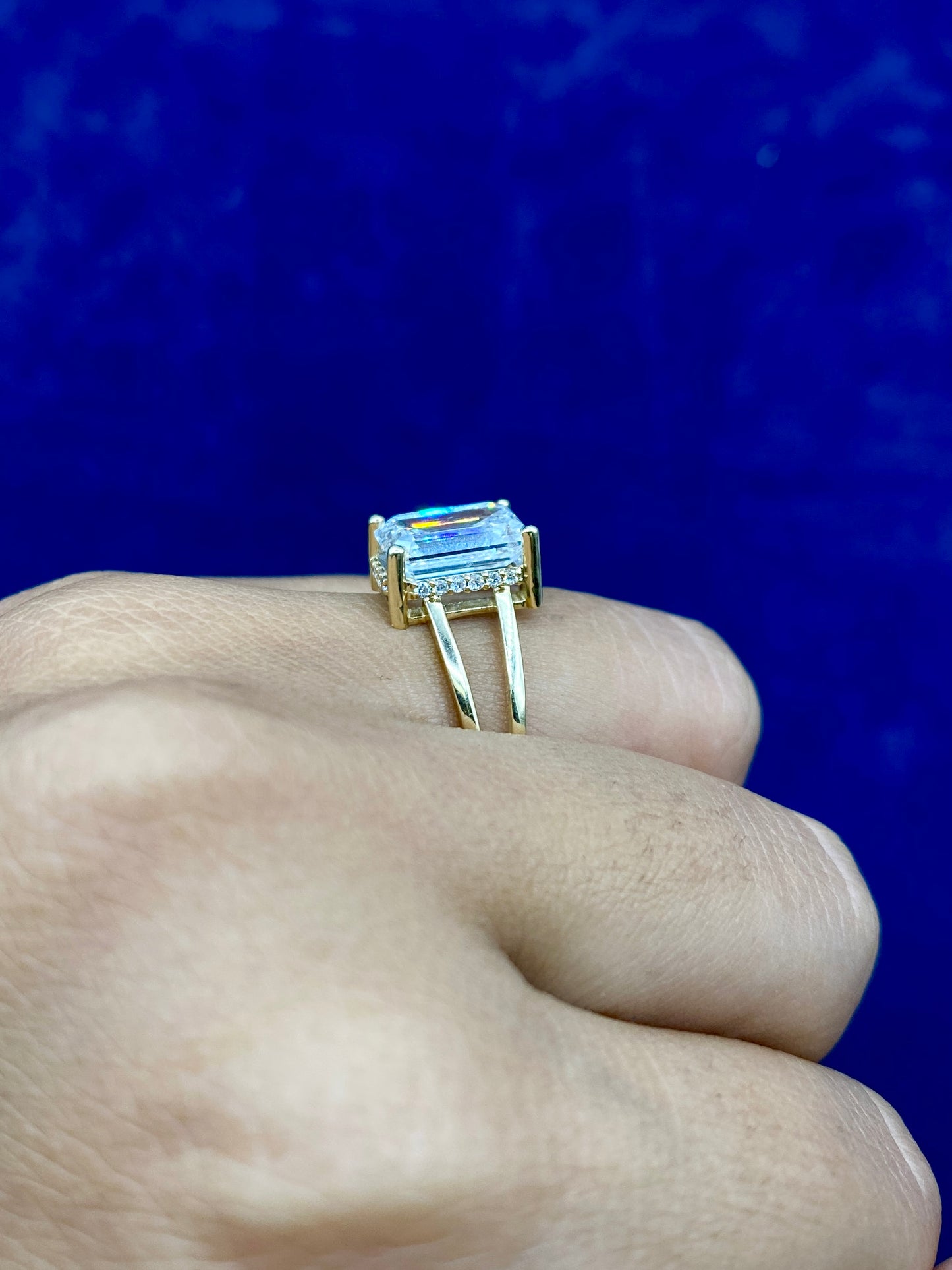 14k Square Shaped Lab Diamonds